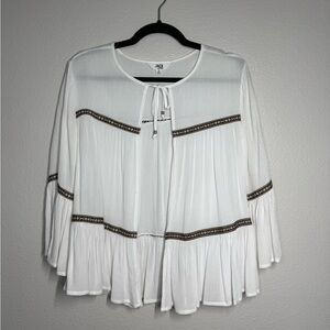 JACK by BB Dakota White Peasant Top